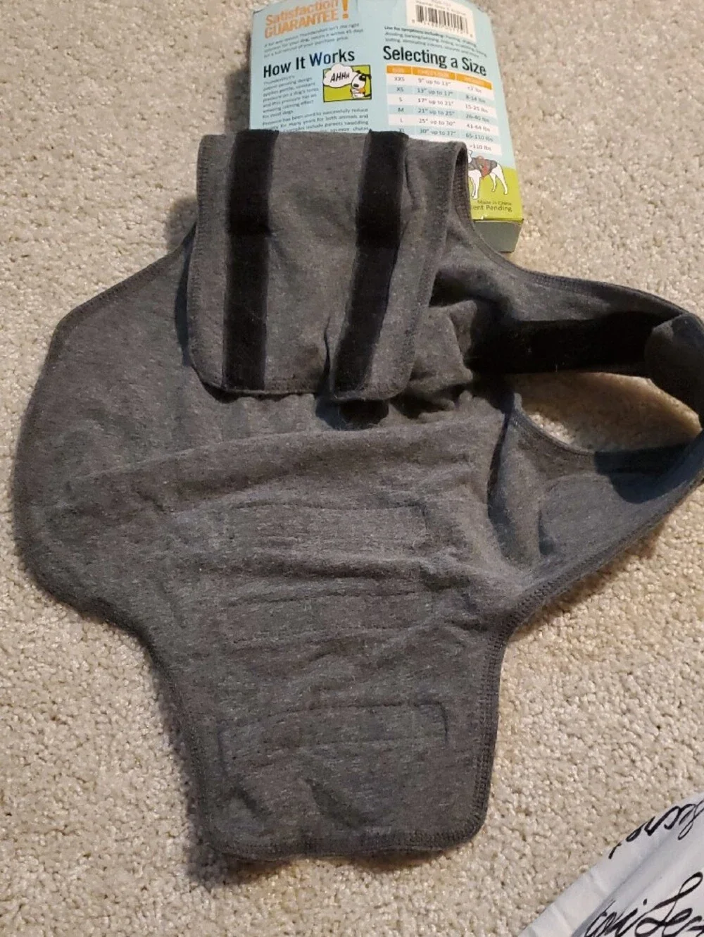 Thundershirt Gray Calming Wrap for Dogs - Thundershirt Brand